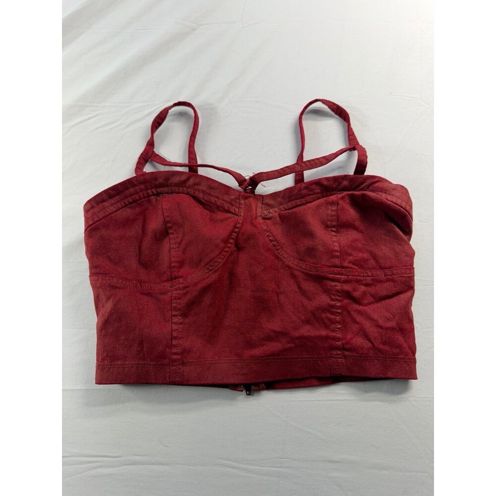 Forever 21 Red Crop Tank Top